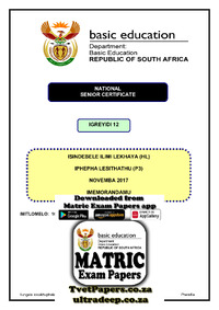 IsiNdebele HL P3 Nov 2017 Memo.pdf
